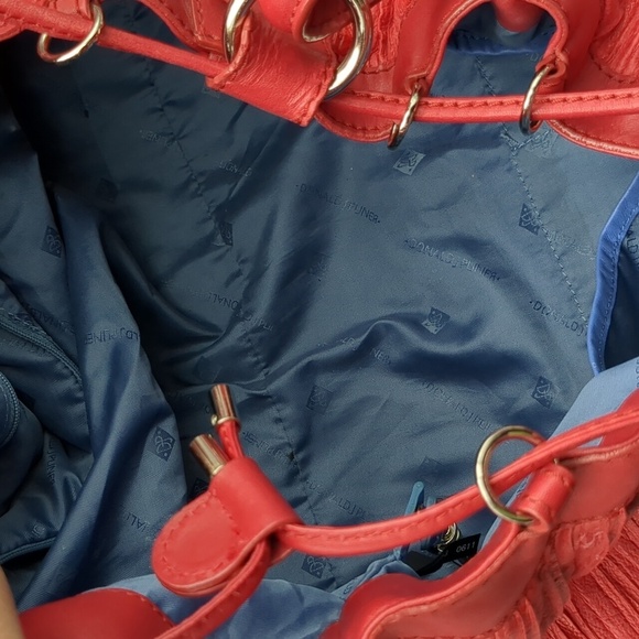 Donald j. Pliner red pleated bag - Picture 7 of 16